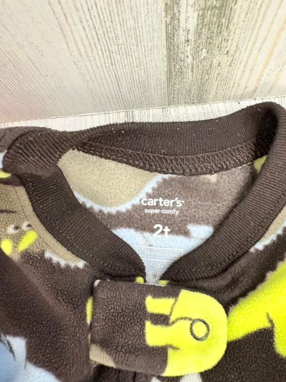 Carter's Sz 2T Lot of 6 Footed Pajama Sleeper Fleece